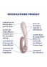 Air pulse Vibrator Satisfyer Heat Wave Connect App - Light purple