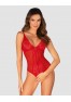 Chilisa crotchless teddy - Red