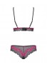 Tulia Set 2 pieces - Black & Fuchsia