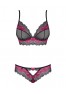 Tulia Set 2 pieces - Black & Fuchsia