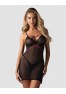 Novenes chemise & thong - Black