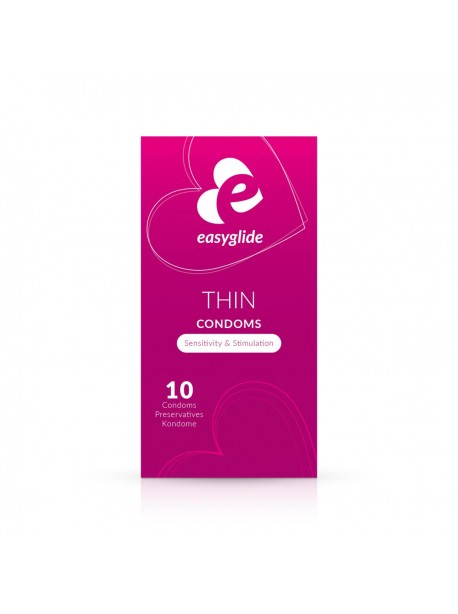 Extra thin condoms Easyglide - 10 pieces