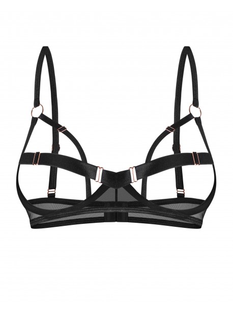 Euridia open cup bra - Black