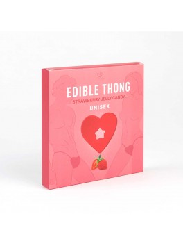 Strawberry flavour edible thong