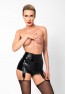 F325 Glam suspender wetlook and vinyl short