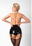 F325 Glam suspender wetlook and vinyl short