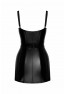 F320 Starlet wetlook minidress with ring belt