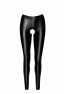 F304 Taboo wetlook leggings with open crotch and bum