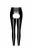 F304 Taboo wetlook leggings with open crotch and bum