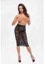 F302 Ambivalence lace up midi skirt