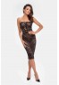 F301 Catalyst lace up midi dress