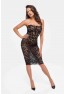 F301 Catalyst lace up midi dress