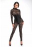 F299 Enigma lace catsuit with underbust bodice