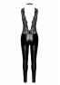 F298 Libido Deep-V catsuit with collar and pearl chain