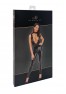 F298 Libido Deep-V catsuit with collar and pearl chain