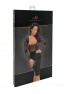 F295 Euphoria Robe midi en dentelle et wetlook