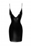 F252 Mini Powerwetlook dress with lace-up back