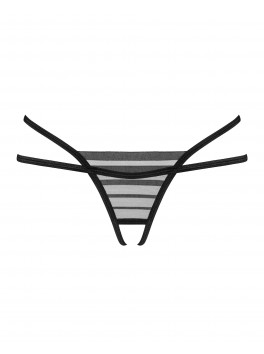 Lune Bellis crotchless thong - Black