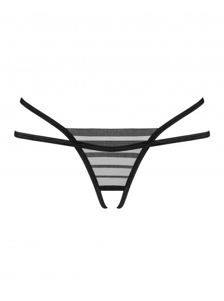 Lune Bellis crotchless thong - Black