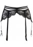 V-10712 Garter belt - black