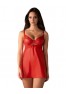 Aliosa chemise and thong - Red