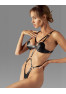 Dame controle body ouvert - Noir