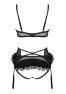 Rafaella wetlook set - black