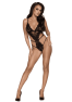 French Kiss 241 body ouvert - noir