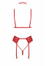 Bondage 243 5 pieces lingerie set - Red