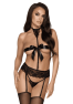 Bondage 244 4 pieces lingerie set - Black