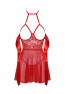 Sexy Kiss 247 babydoll et ruban de satin - Rouge