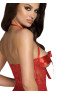 Sexy Kiss babydoll 247 and sattin ribbon - Red