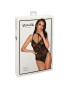 First kiss black lace body with choker - black