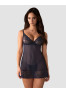 Nightly Blue chemise and thong - Blue