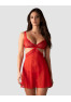 Cupide Desir babydoll and thong - Red