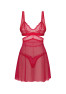 Cupide Desir babydoll and thong - Red