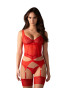 Cupide desir corset and thong - Red