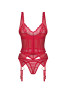 Cupide desir corset and thong - Red