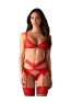 Cupide desir 3-pcs lingerie set Red