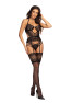 Lace Temptation ensemble - noir