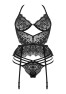 Lace Temptation ensemble - noir