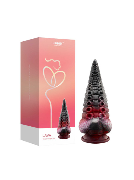 Lava Fantasy tentacle-shaped girthy dildo