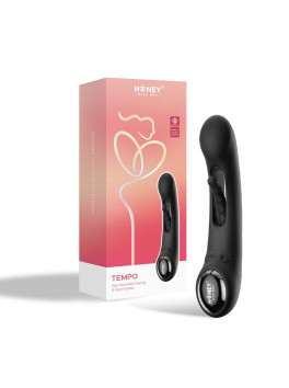 Tempo vibromasseur G-spot avec capteurs de pression et application Noir