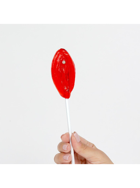 STRAWBERRY VULVA LOLLIPOP