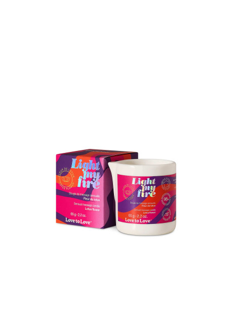 Light My Fire bougie de massage Fleur de lotus 65G