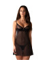 Stelisa chemise and thong - Black