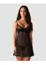 Stelisa chemise and thong - Black