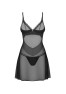 Stelisa chemise and thong - Black