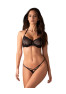 Iliosa crotchless 2-pcs lingerie set Black