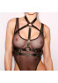 Harness Bust Straps Black and Silver